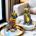 Nordic Minimalist Creative Dog Sculpture - Resin Art Home Decor