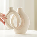 Hug Donut Decorative Vase Set - Matte Nordic Pair