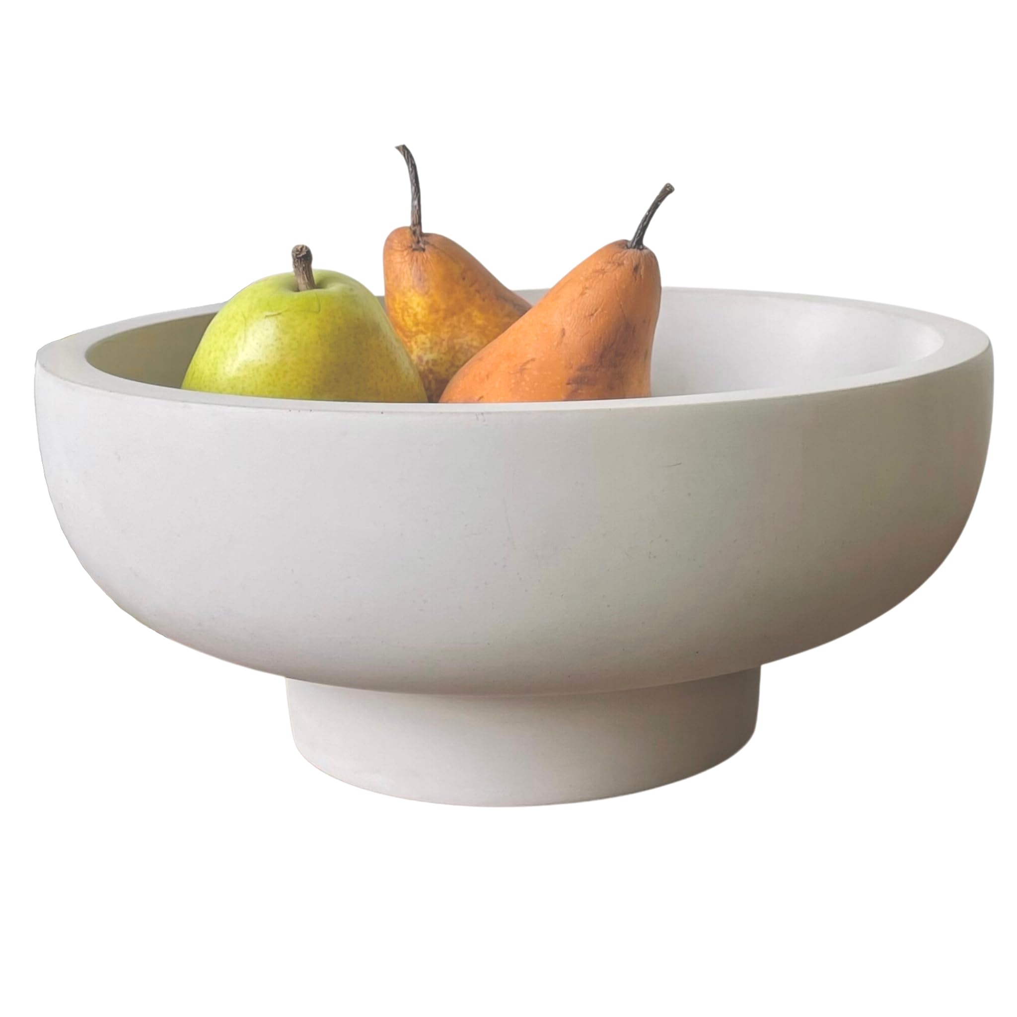 Modern Concrete Fruit Bowl - Pedestal Minimalist Kitchen Decor